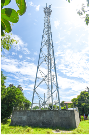 【フィリピンで一般的な通信タワー】