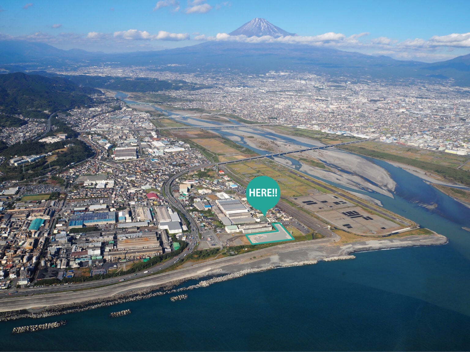 富士山と駿河湾に囲まれた最高のロケーション