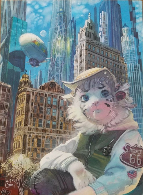 原画：「City Catboy in developing metropolis」