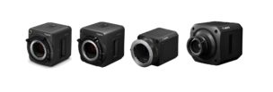 本ソフトウエアが対応する超高感度カメラシリーズ  （左から ME20F-SH／ME20F-SHN／ML-105 EF／MS-500 ）