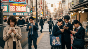 ワイモバイルが新料金「シンプル3」提供開始。都市の日常でスマホを使う人々のシーンを表現。